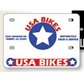 Motorcycle License Plates -.055" Earth Friendly White Polyethylene